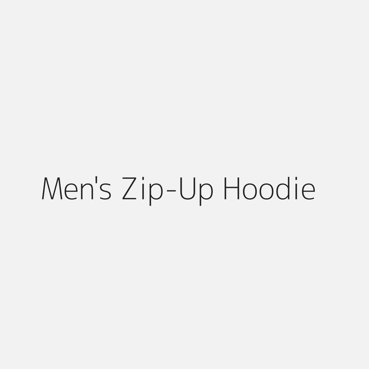 Men's Zip-Up Hoodie
