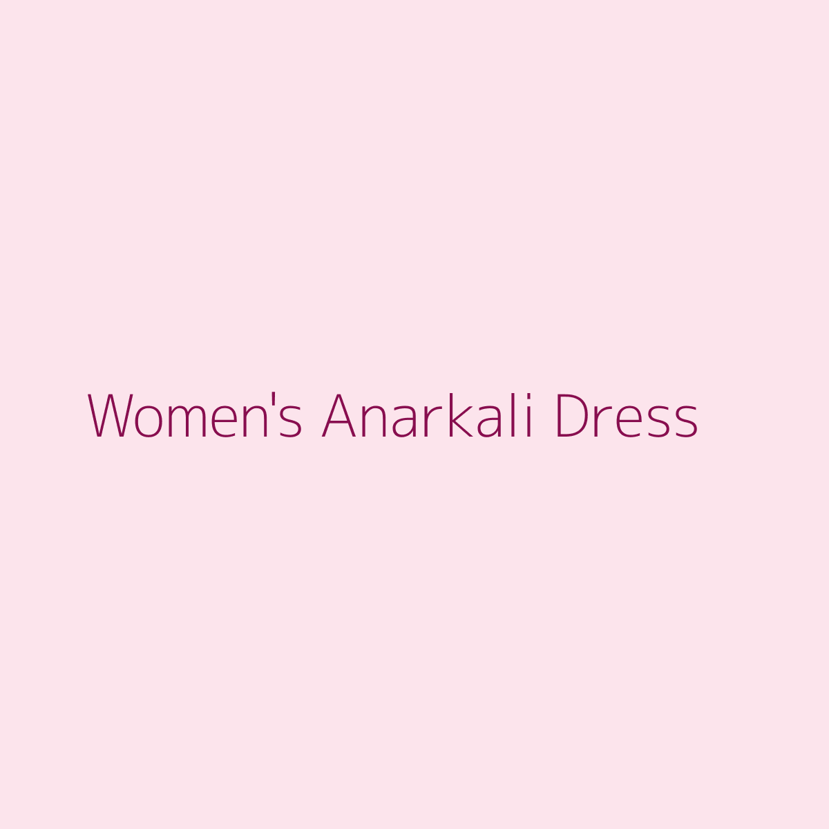 Women's Anarkali Dress
