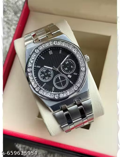 Men’s Stylish Analog Watch with Date Display