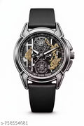 Exclusive Jay Shri Ram Analog Watch for Men - Artistic 3D Golden Ram Darbar Elements & Durable Sporty Silicone Strap