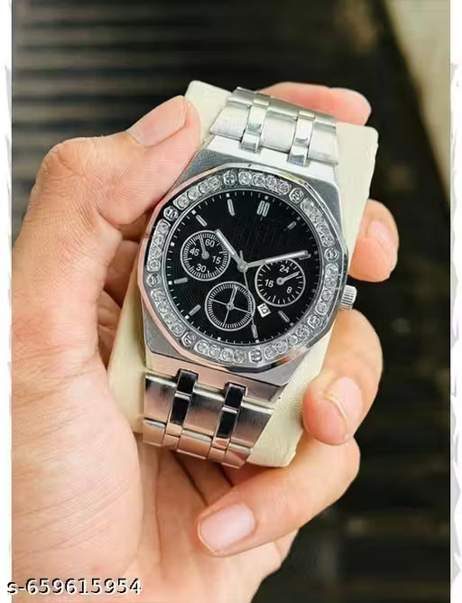 Men’s Stylish Analog Watch with Date Display